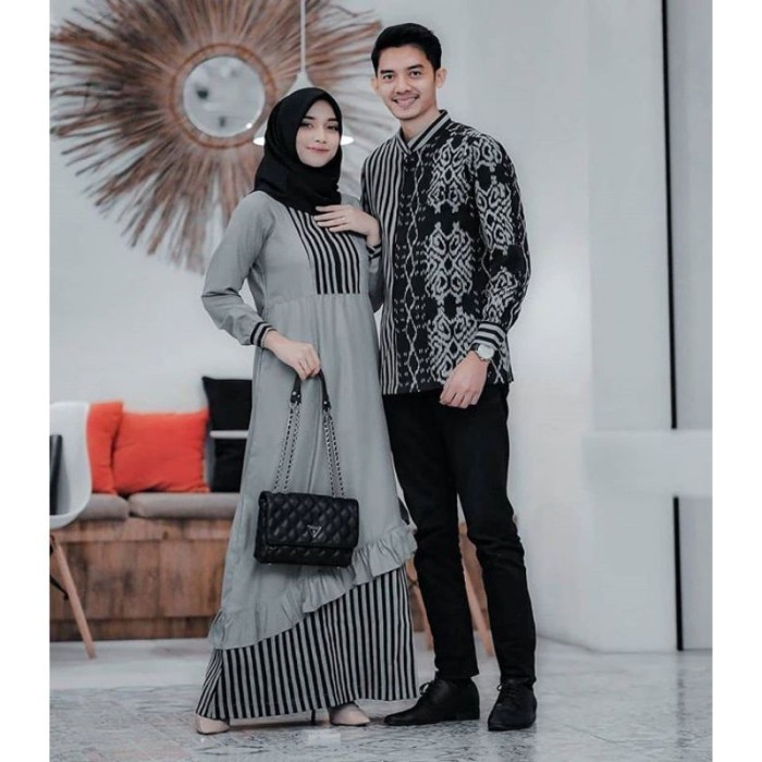 "WY.SY" -  TERLARIS baju couple etnik couple tenun kondangan gamis tenun gamis etnik - dress