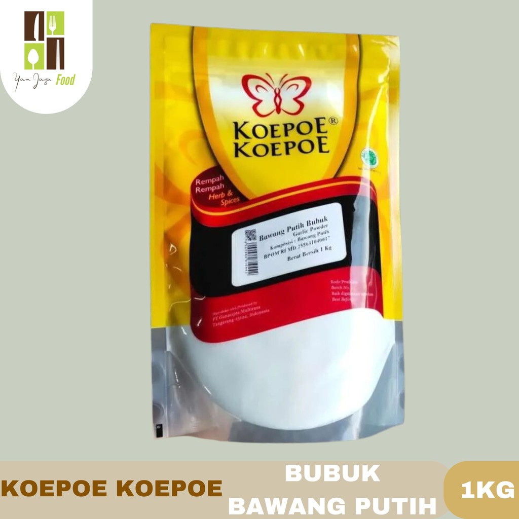 

Koepoe Koepoe Bubuk Bawang Putih / Garlic Powder / Bubuk Garlic / Kupu Kupu Kemasan 1 KG