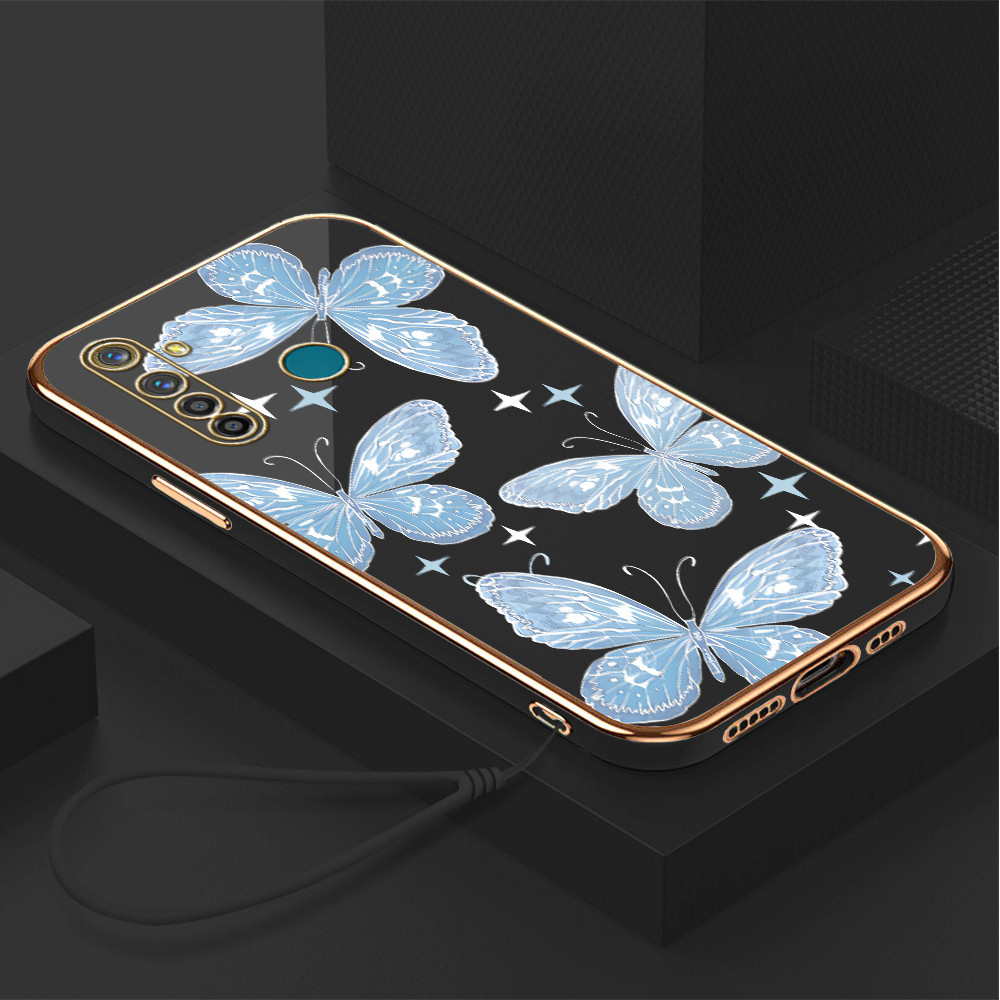 Casing Hp Untuk Realme 5 Pro Lokal Stock Lanyard Gratis Phone Case Softcase Kesing Cassing Soft Sofc