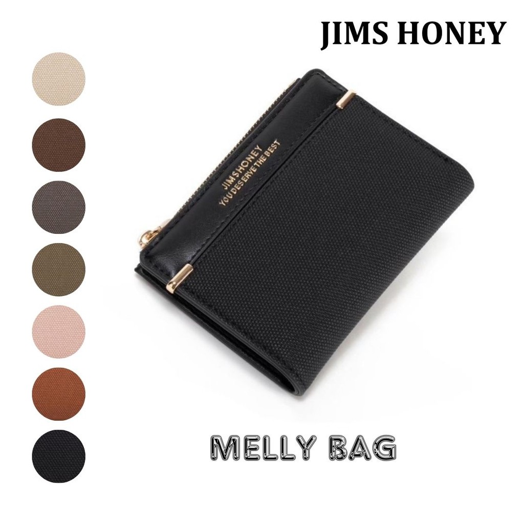 JIMS HONEY Melly Wallet Dompet Wanita Lipat Dompet Kecil Lipat Dua Dompet Tipis