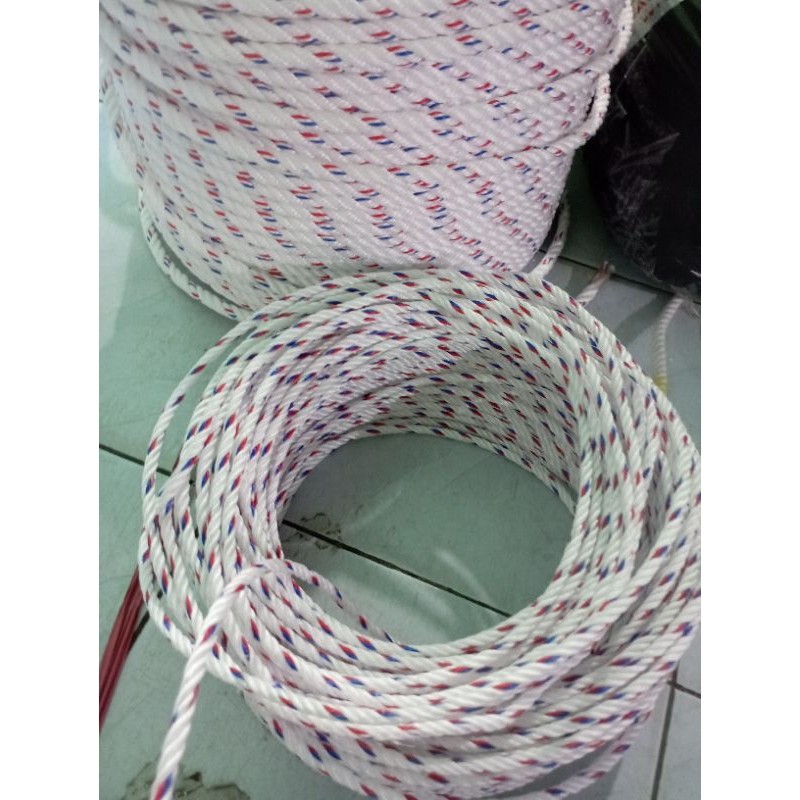 

ATH TALI TAMBANG PLASTIK 7 MM 50 METER / TALI TAMBANG 7 MM ECERAN / TALI TAMBANG KILOAN.