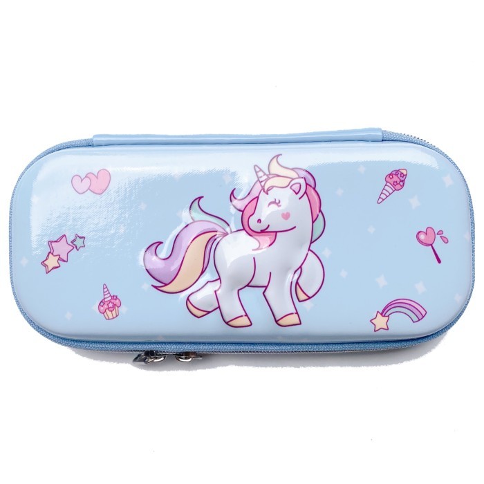 

[New]Best Kotak pensil Unicorn chibi model Smigle - Biru