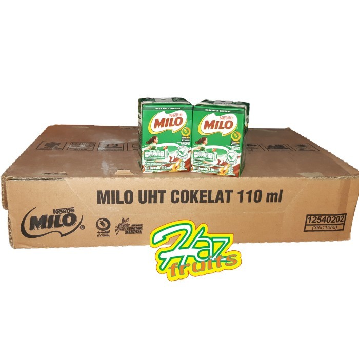 

Susu UHT Milo 110 Ml Susu Milo Cokelat Milo Kotak Nestle Susu Kotak ( 110ml x 36 Pcs )