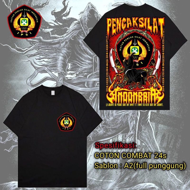 Kaos Umum IPSI Indonesia Sablon DTF Bahan Premium