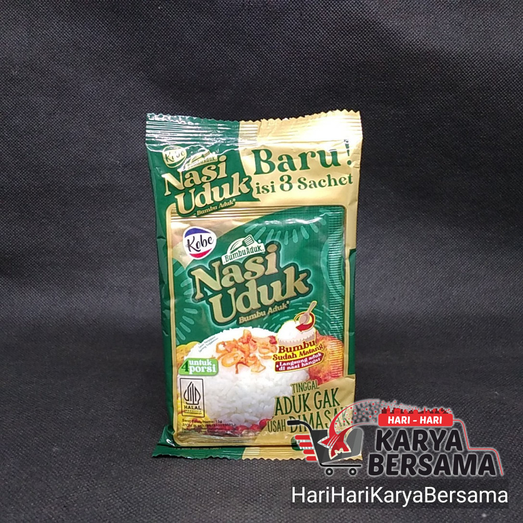 

BUMBU MASAK INSTANT KOBE BUMBU ADUK NASI UDUK ISI 3'S X 15GR