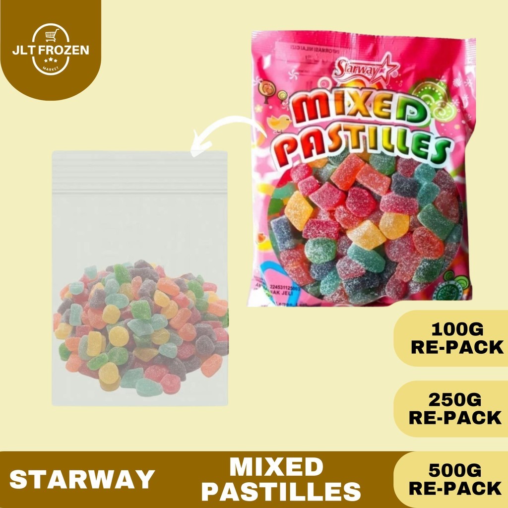 

Starway Waisun Mixed Pastiles Jelly / Permen Jeli / Yupi / Permen Malaysia Kemasan [100G/250G/500G]