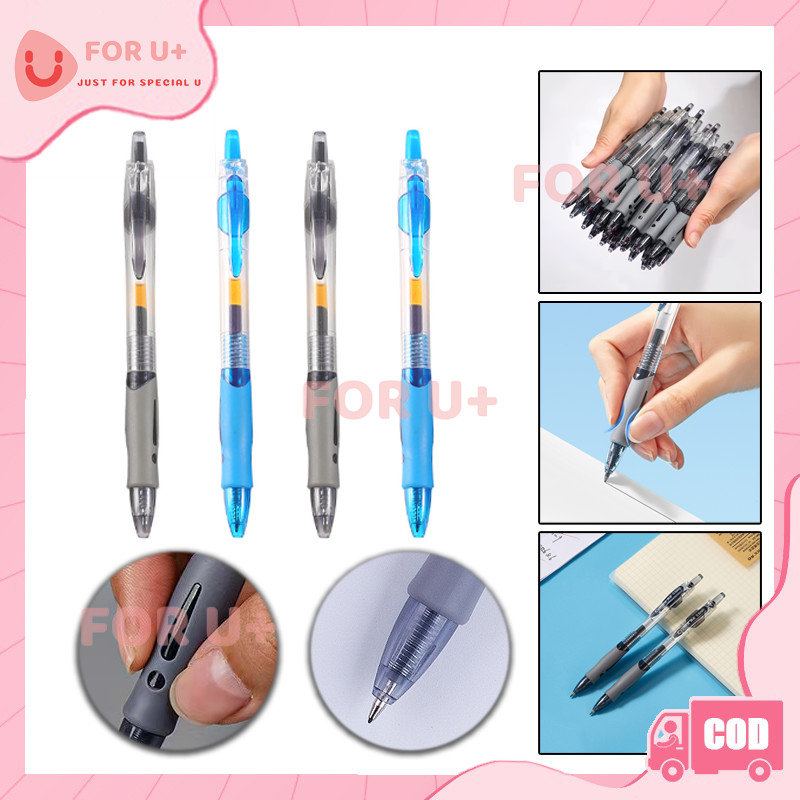 

Retractable Gel Pen Black Blue 0.5mm /Pena Gel