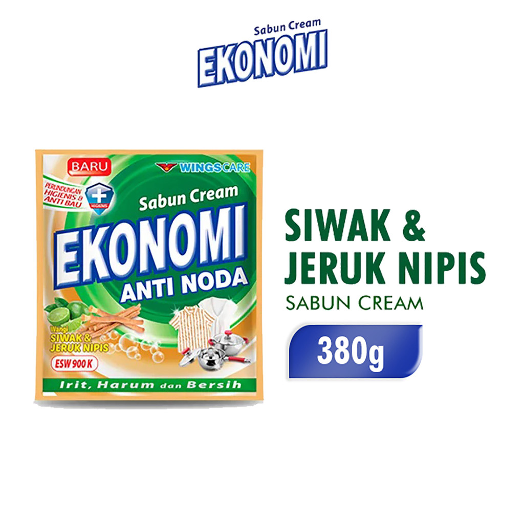 Ekonomi Sabun Colek Cream Siwak Jeruk Nipis 380gr Sabun Cuci Piring