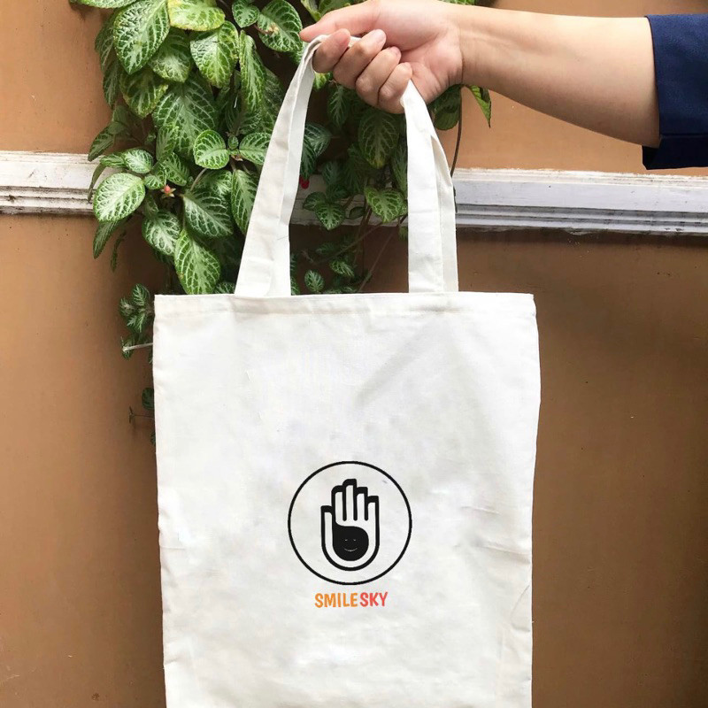 12.12 SUPER SALE Hayana Shoulder Bag Simpel Bahan Kanvas - Tote Bag 30x40 Cm Unisex - Tas Pria Wanit