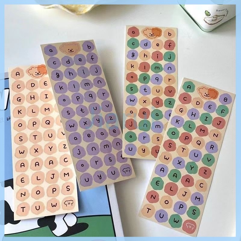 

Jiarui Stiker nomor dan huruf/stiker huruf kartun/stiker buku pegangan Bahasa Inggris Korea