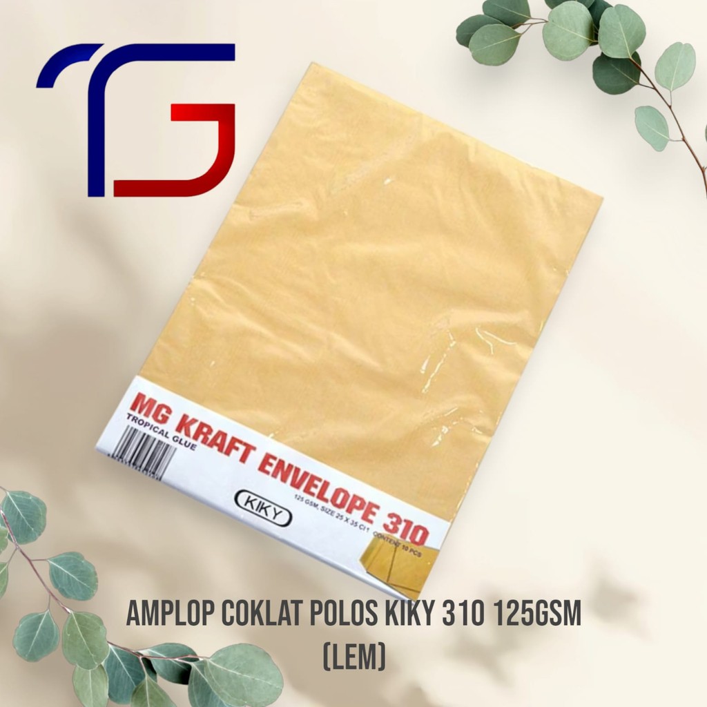 

KIKI Amplop Polos Coklat 310 125 gsm Isi 10 pcs