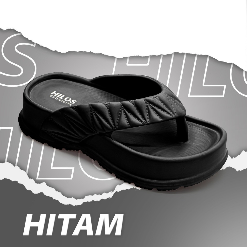 NOFRISHOP NOFRI SHOP Sandal Jepit Tinggi Wanita Modis Bahan Karet Empuk Kekinian 2370 VIRAR DAN MANT