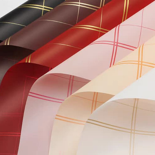 

Flower Wrapping Square Grid Cellophane Paper Kertas Buket Bunga Buket Bouquet KB6191