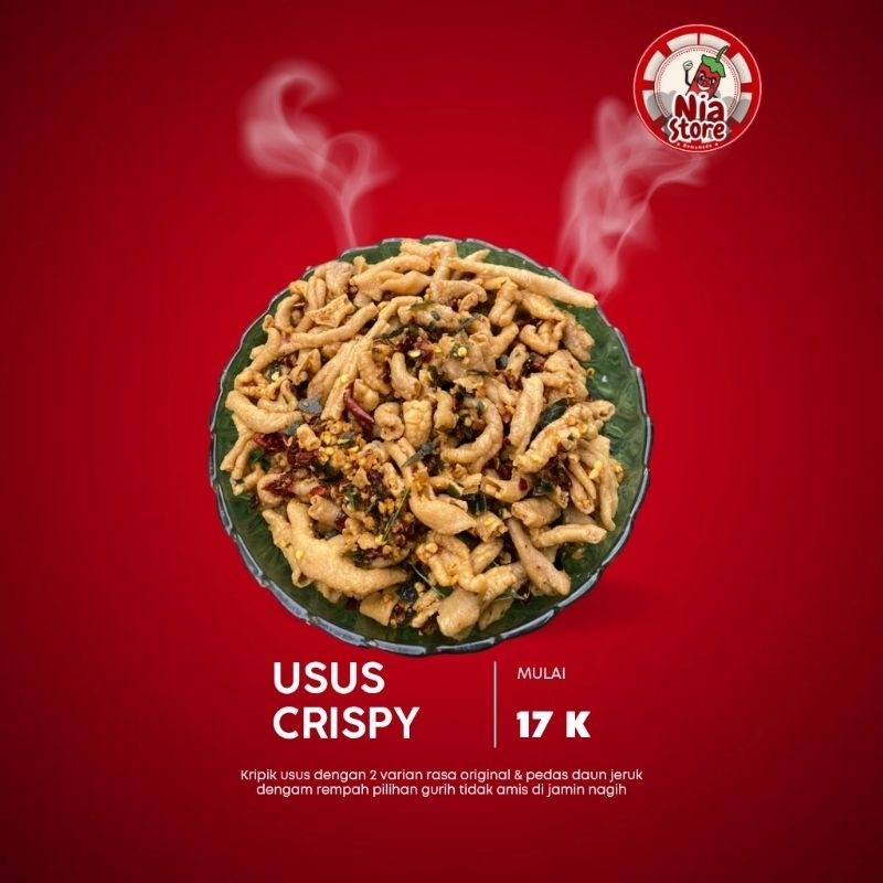 

keripik Usus nia store keripik usus original dan pedas daun jeruk keripik usus daun jeruk usus crispy bayar di tempat COD
