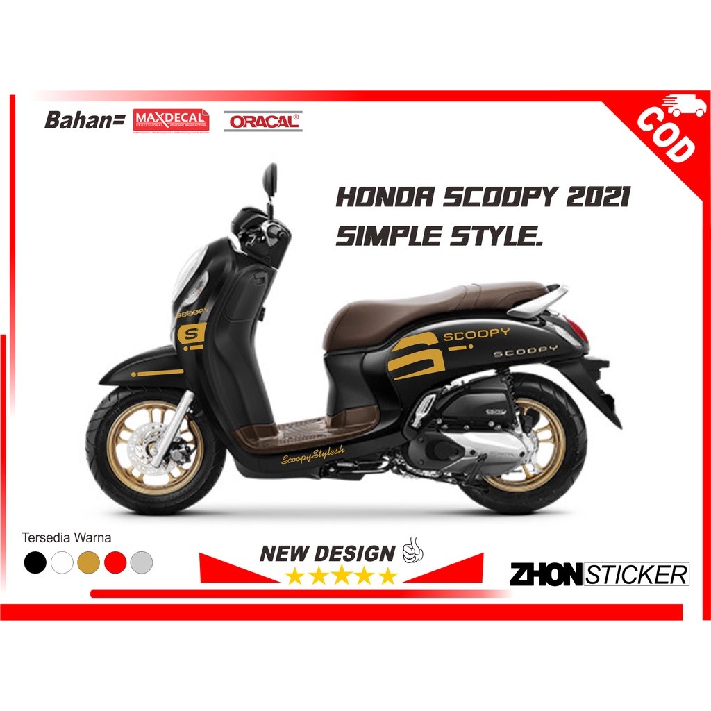 CUTTING SCOOPY 2021 STRIPING SCOOPY NEW STIKER