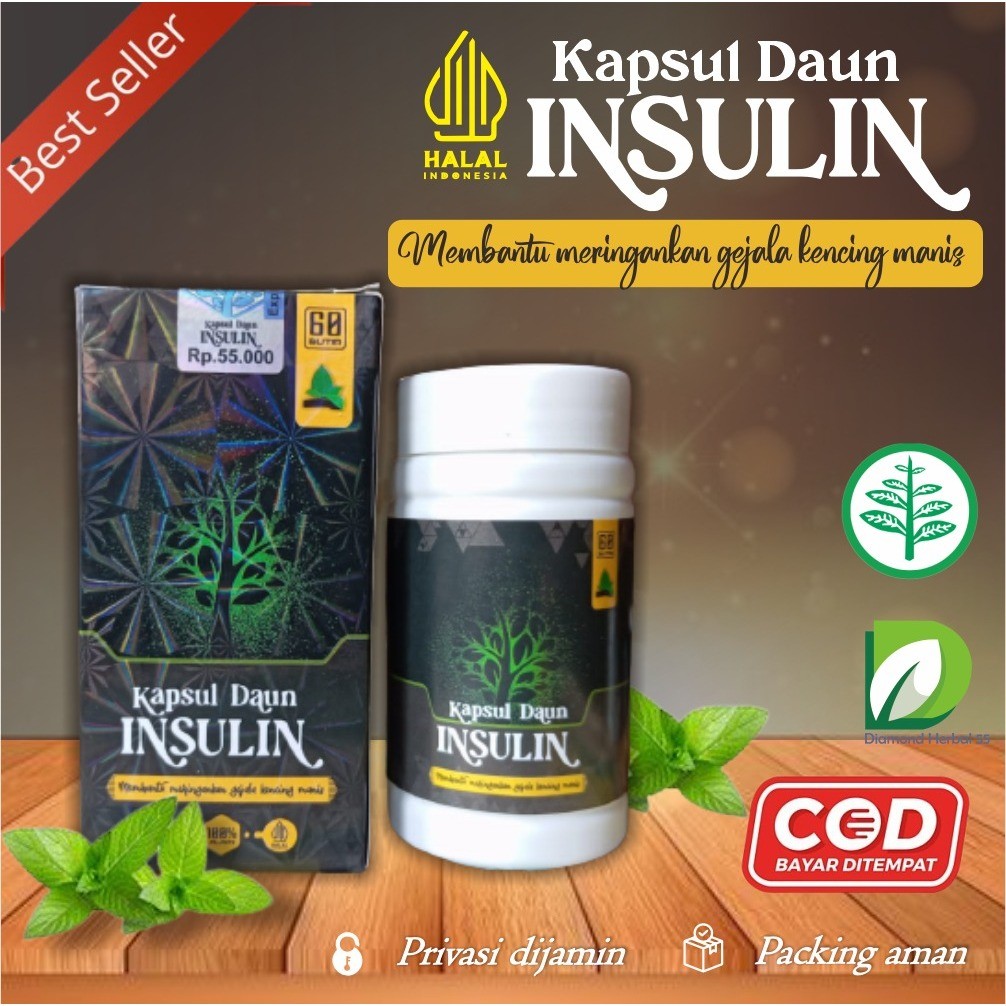 Kapsul Daun INSULIN kapsul daun Insulin obat herbal DIABETES