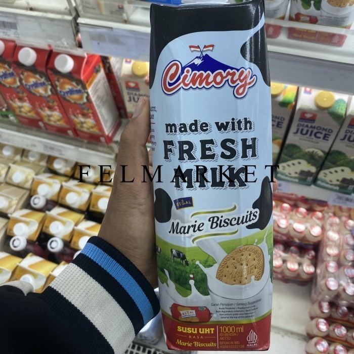 

Cimory Fresh Milk Regal Marie Biscuits / Susu Uht Rasa Marie Biscuits / 1 Ltr