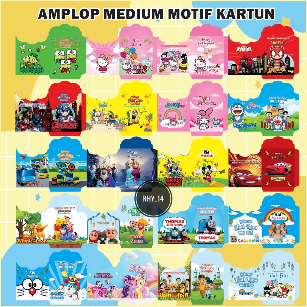 

Paket 50 PCS Amplop Lebaran 2025 | Amplop Motif Snack