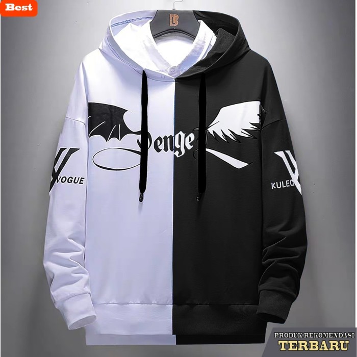 hoodie pria keren jaket hoodie fashion pria jepang 2 warna | XL