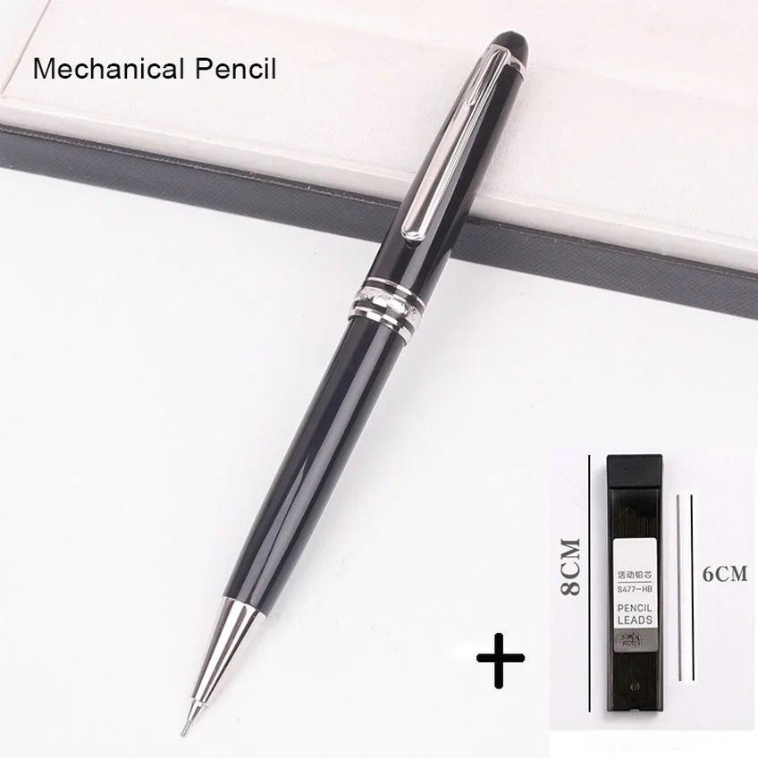 

Luxury 163 MB Mechanical Pencil Black Resin Automatic Pencil 0.5mm Lead Office Stationery Send One Set Refills