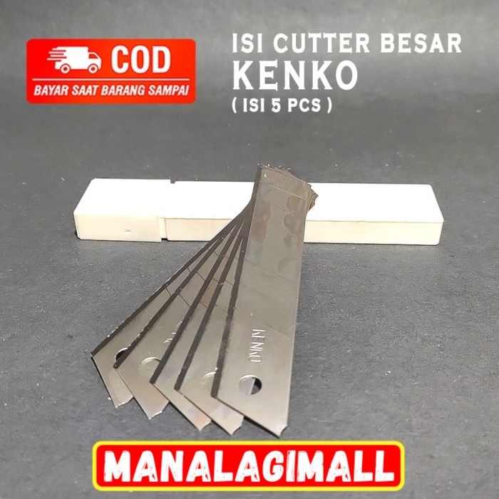 

ISI CUTTER L-500 ISI 5 PCS / ISI CUTTER / KATER / CUTER BESAR L-150 | 5 PCS | ISI ULANG
