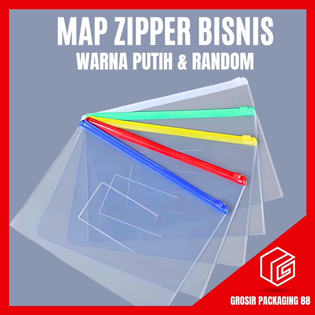 

Map Plastik Zipper A5 Pocket Zip Bag Kantong Pouch Folder F54 Map Resleting Multi Purpose Serbaguna