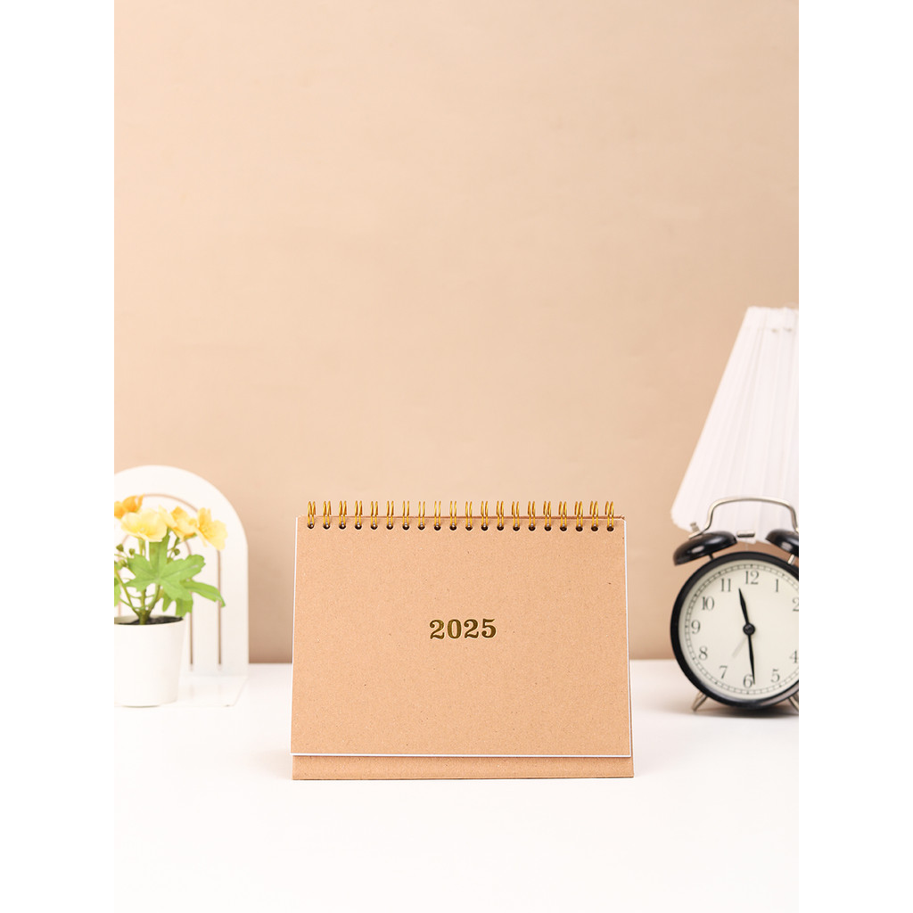 

Desk Calendar 2025 Uk B6 #Kraft - Kalender Meja - Kalendar Board - Monthly Calender by bukuqu