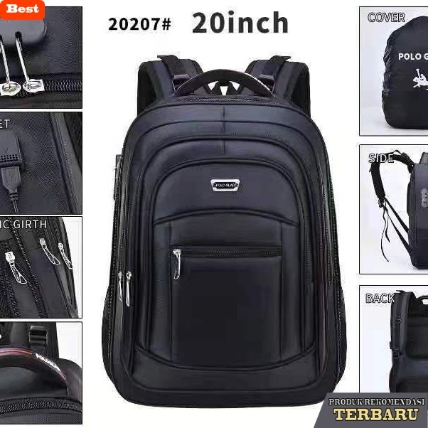 tas ransel pria murah berkualitas tas ransel laptop pria polo power jumbo import
