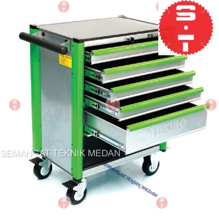 LEMARI KUNCI RODA RAK PERKAKAS ROLLER CABINET 5 DRAW LACI PINTU TEKIRO