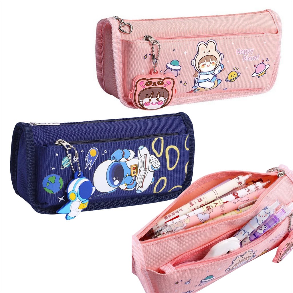 

MW035 Tempat Pensil Astronout SD SMP Kuliah Pencil Case Bolpoin Kotak Dompet Pouch Stationary