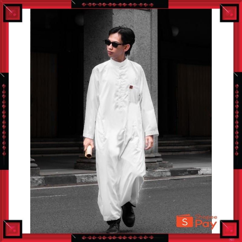 [PREMIUM ORIGINAL] Gamis saudi pria gamis pria polos lengan panjang