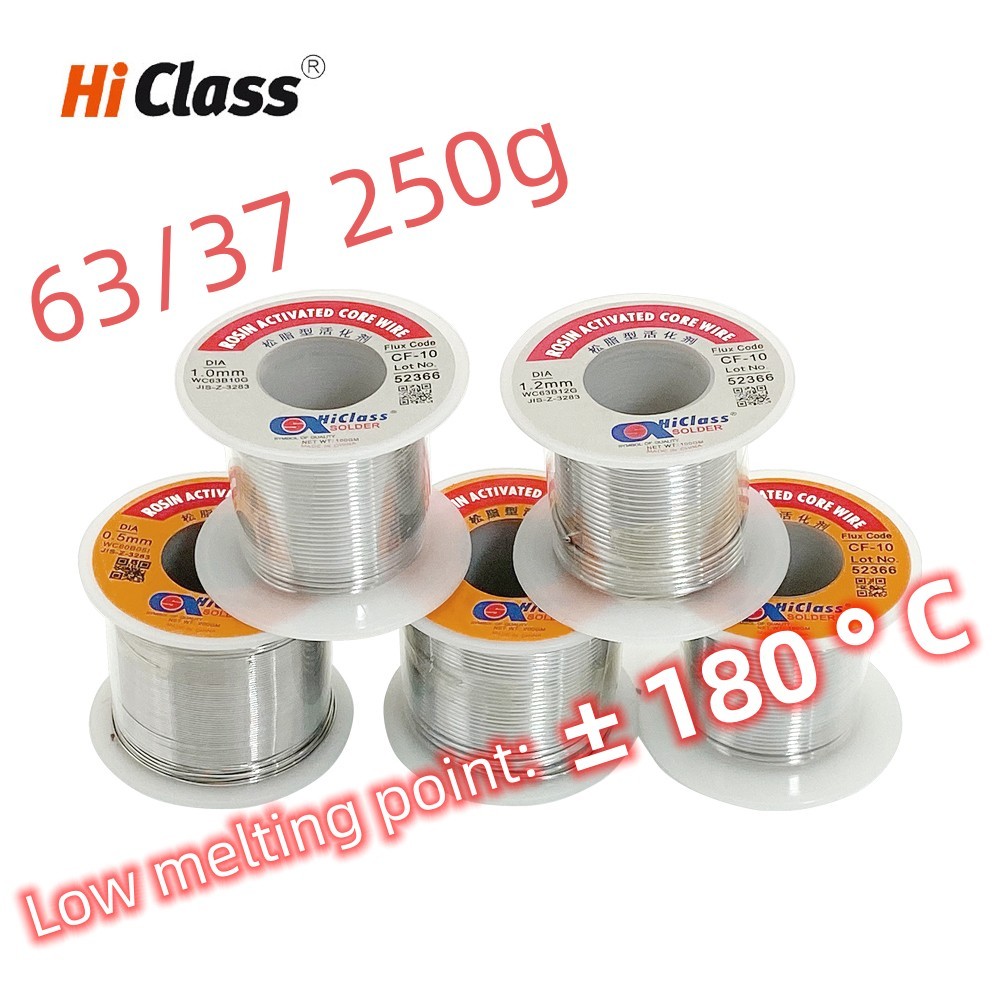 Asahi Quality Hiclass solder wire Low Melt  Rosin Core Flux1.8%~ 2.4% tin for welding soldering TIN 