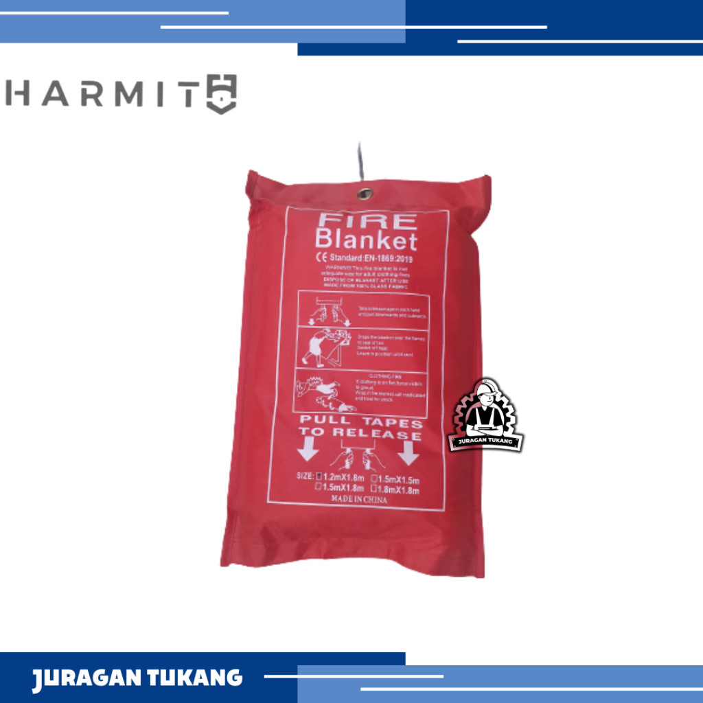 Fire Blanket Bag  Selimut Pelindung Api  Safety Fire Blanket Kitchen