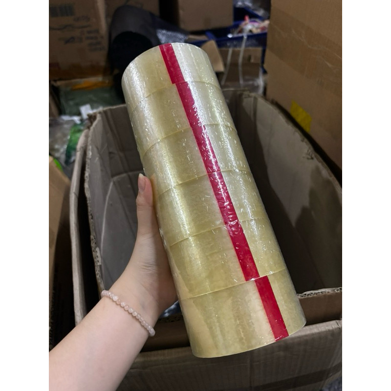 

Lakban Isolasi Bening dan Coklat 100 Yard 1 roll isi 6 pcs T8 TERMURAH