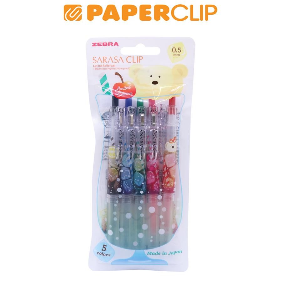 

BALLPOINT ZEBRA SARASA CLIP CREAM SODA SERIES 05 SET 5