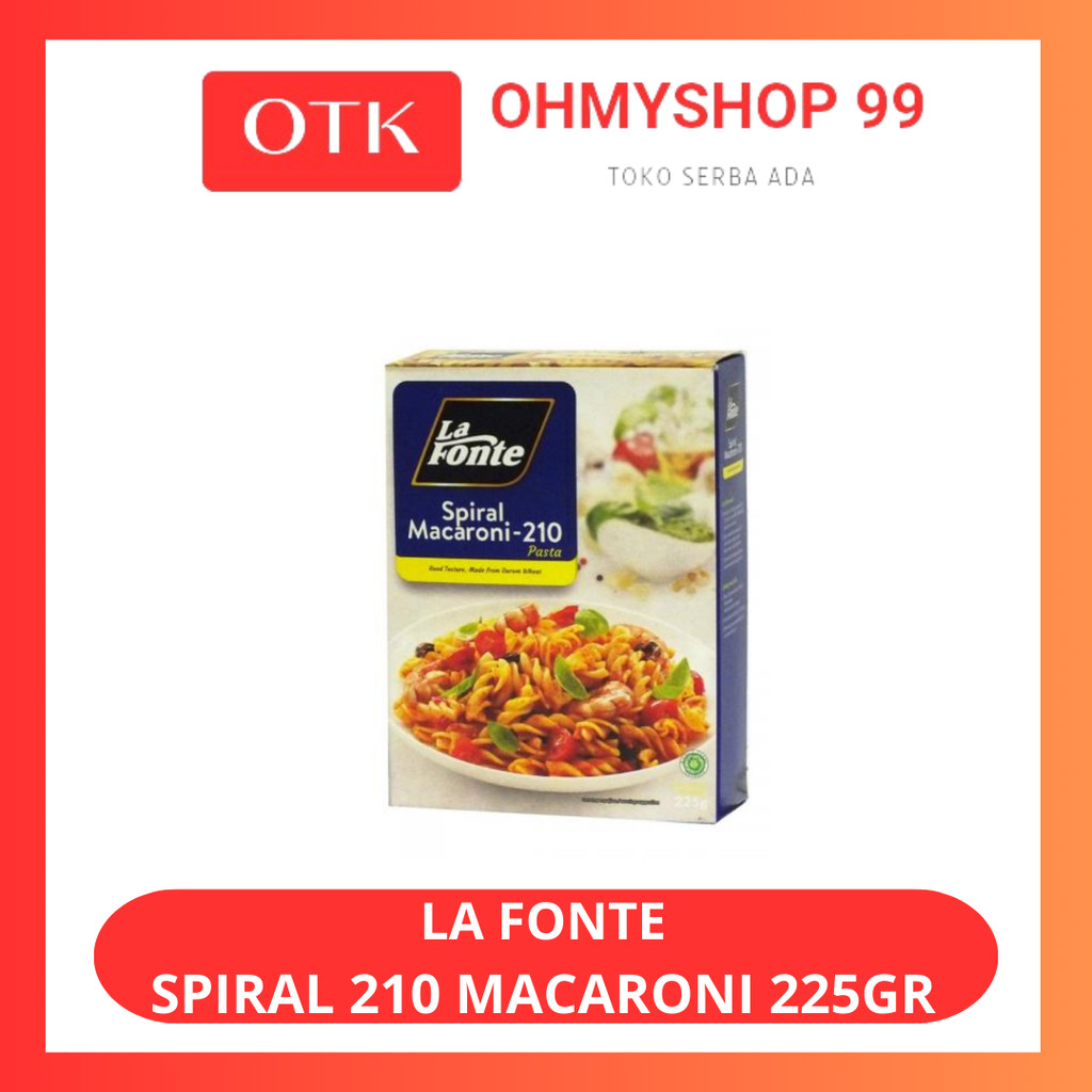 

La Fonte Spiral 210 Pasta Macaroni Elbow 225gr