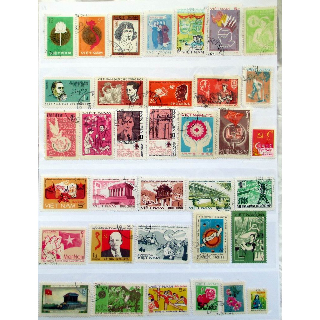 

All Vietnam Stamps Postage 50 Different Real Used Post Stamps Collectible Postage Stamps Collecting Material For Scrapbooking