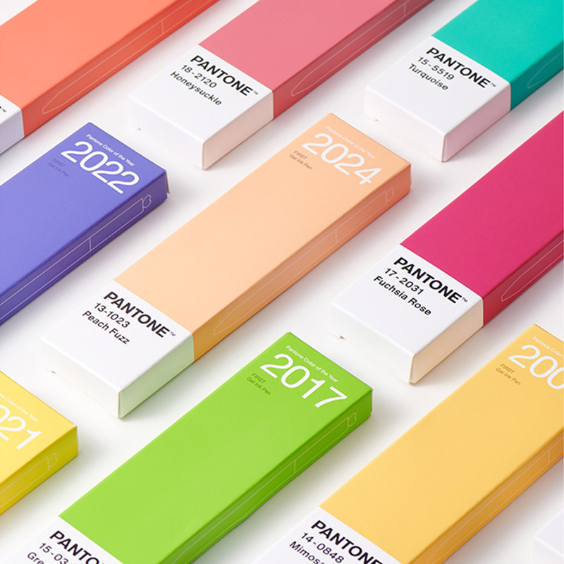 

2pcs/Set KACO x PANTONE Gel Pens Frist Series Creative High Beauty Neutral Signature 0.5mm Black Core Smooth Writing Pens Gifts