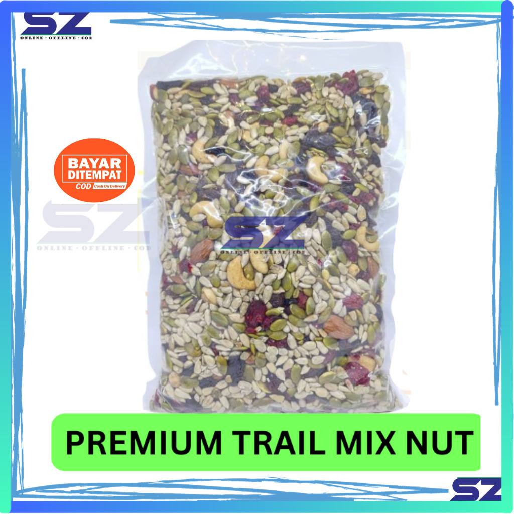 

PREMIUM TRAIL MIX (ALMONDS, CHASEW,CRANBERRY, PUMPKINSEED, SUNFLOWERSEED)