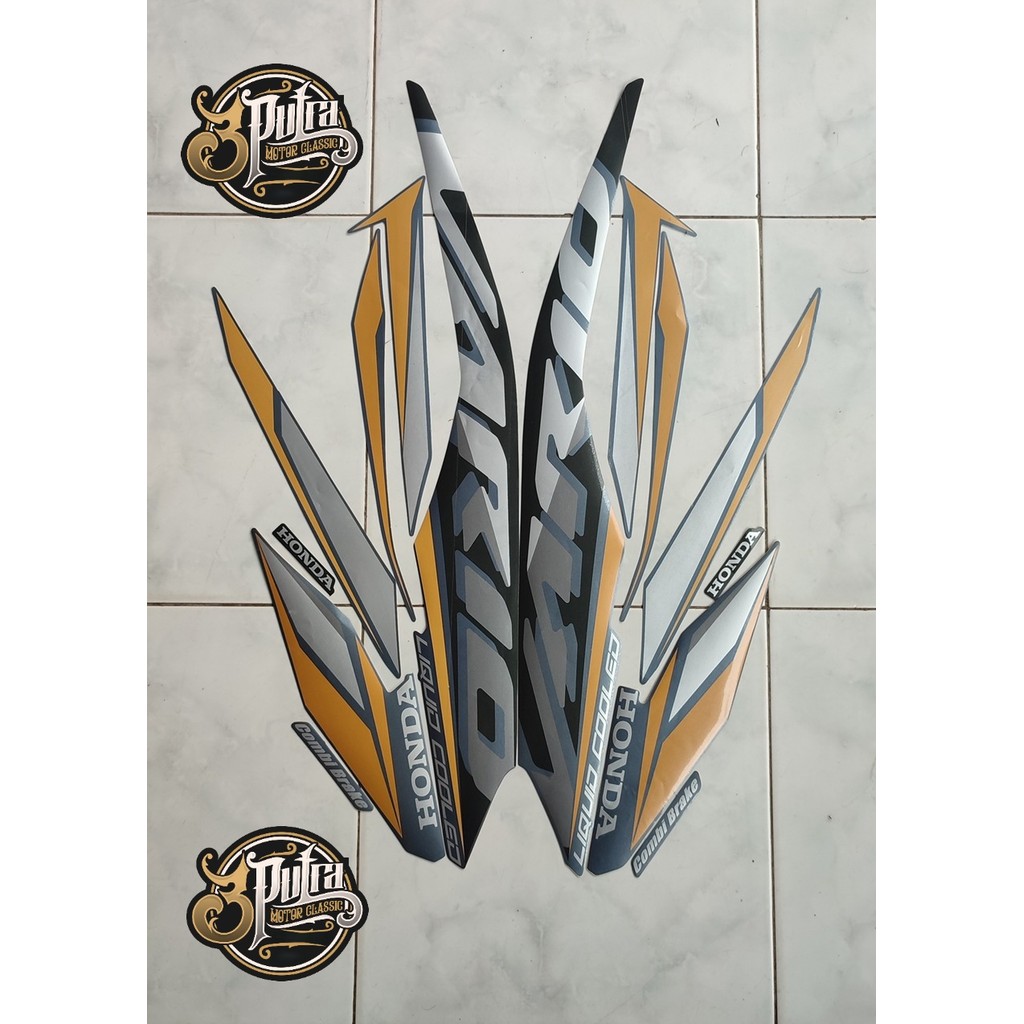 Stiker striping motor all new vario 125 cbs 2021 biru doff