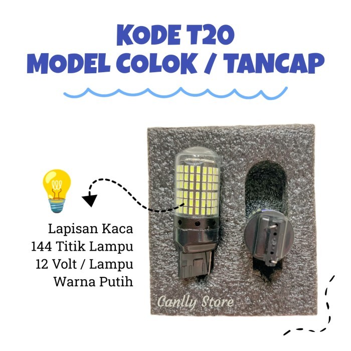 Lampu Mundur Mobil LED Super Bright - Lampu Mundur Dajjal Super Terang - T20 (TANCAP)