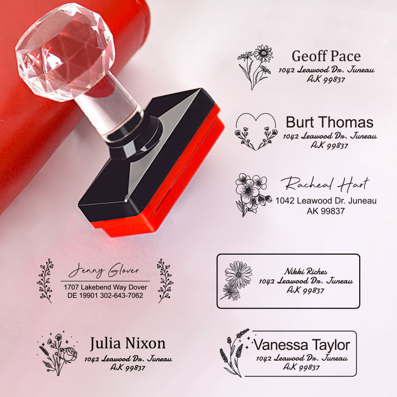 

Invitation Stationery Stamp Personalized Stamp Rubber Logo Self Inking Stamp Seal Customized For Business Wedding weekend Party