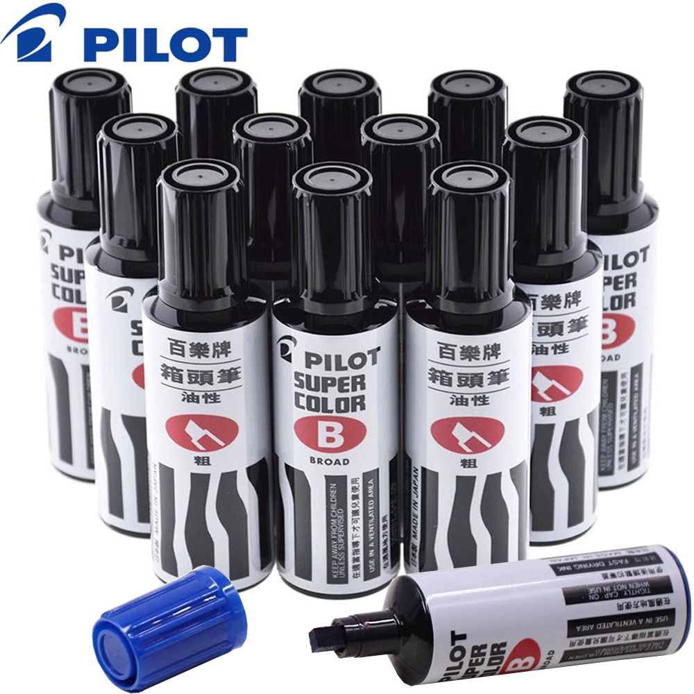 

1pcs Japan PILOT Oily Marker Pen Large Lightproof Waterproof Industrial Tip Pen SC-BM Manga Graffiti Art Supplies Stationary