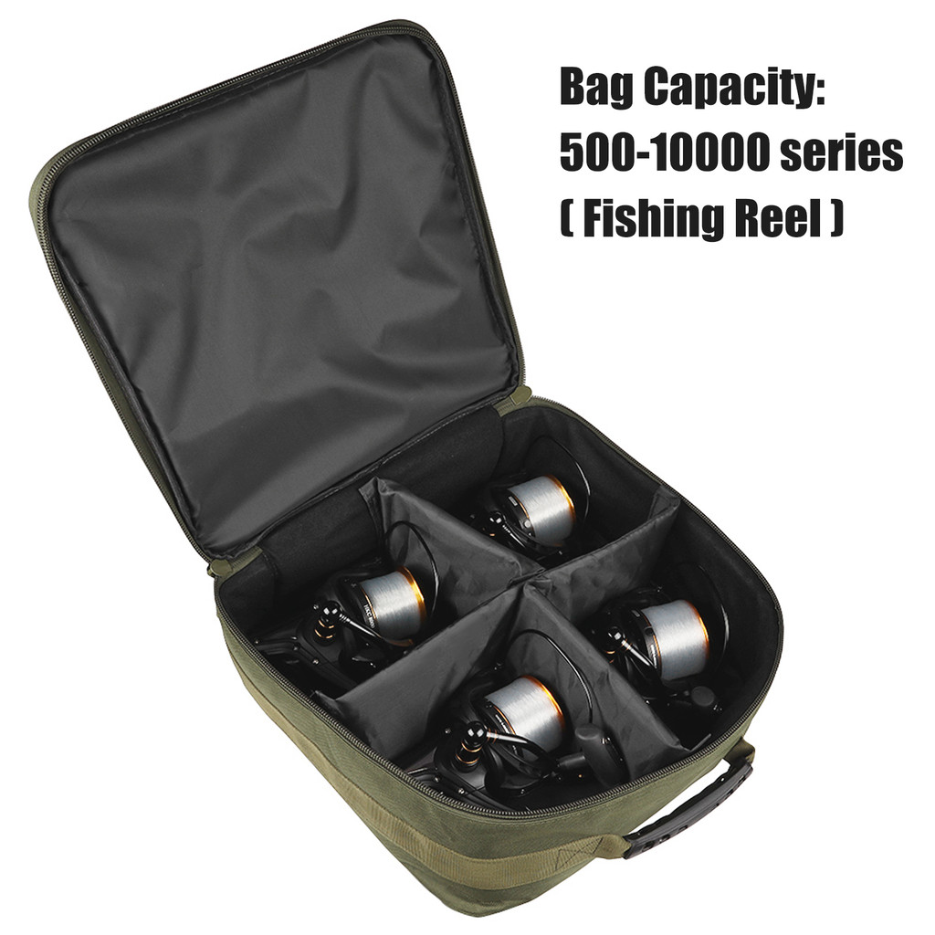 W.P.E Fishing Reel Storage Bag Carrying Case for 500-10000 Series Spinning Fishing Reels ReelBag