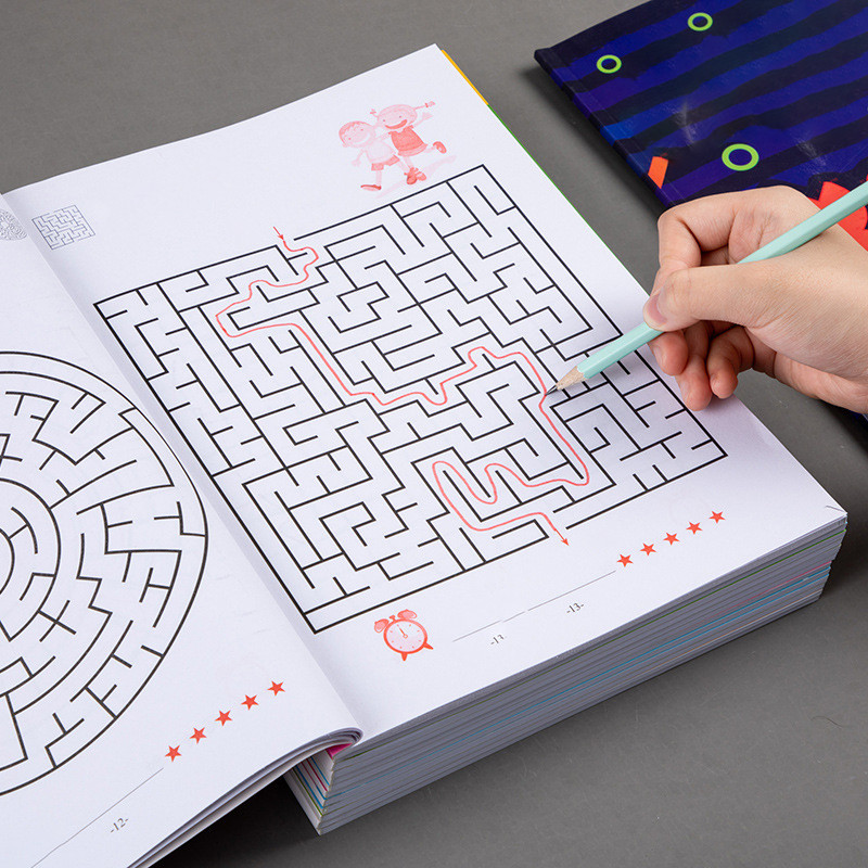 

Children Maze Game Book Student Concentration Training Intellectual Development Educational Early Learning Toys Kids Gifts