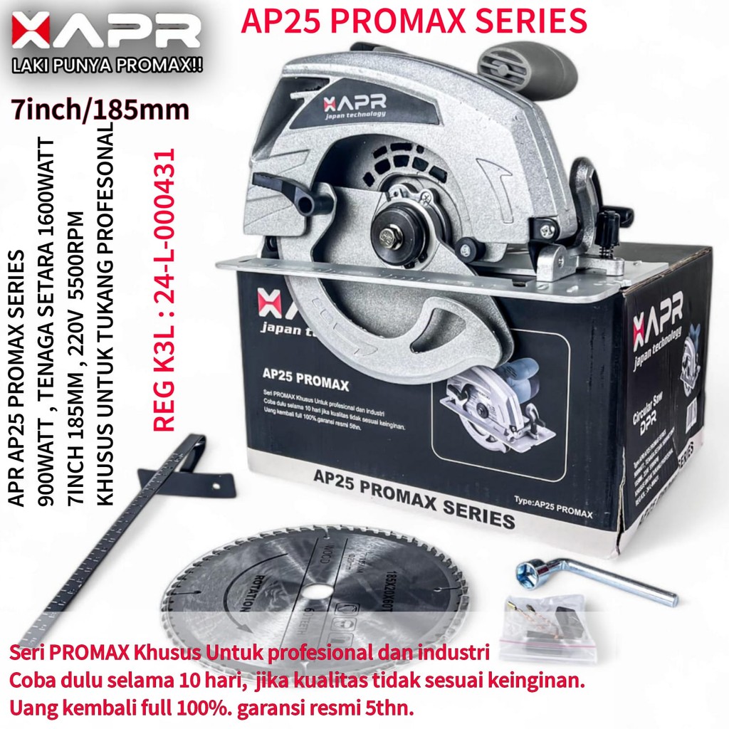 PROMO AP25PROMAX CIRCULAR SAW MAKTEC TERMURAH DAN GARANSI RESMI 3 TAHUN