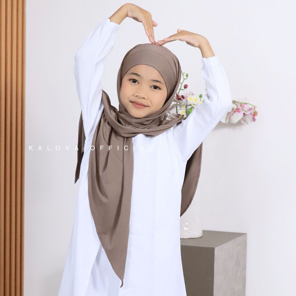 Hijab Segitiga Malay Jersey Jilbab Anak Segitiga Tali Inner Bando Gaitha