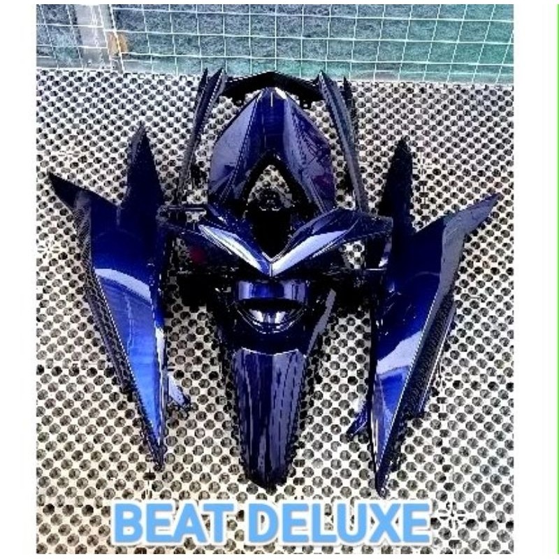 COVER FULL BODY HALUS HONDA BEAT DELUXE CUSTOM WARNA MOONLIGHT BLUE