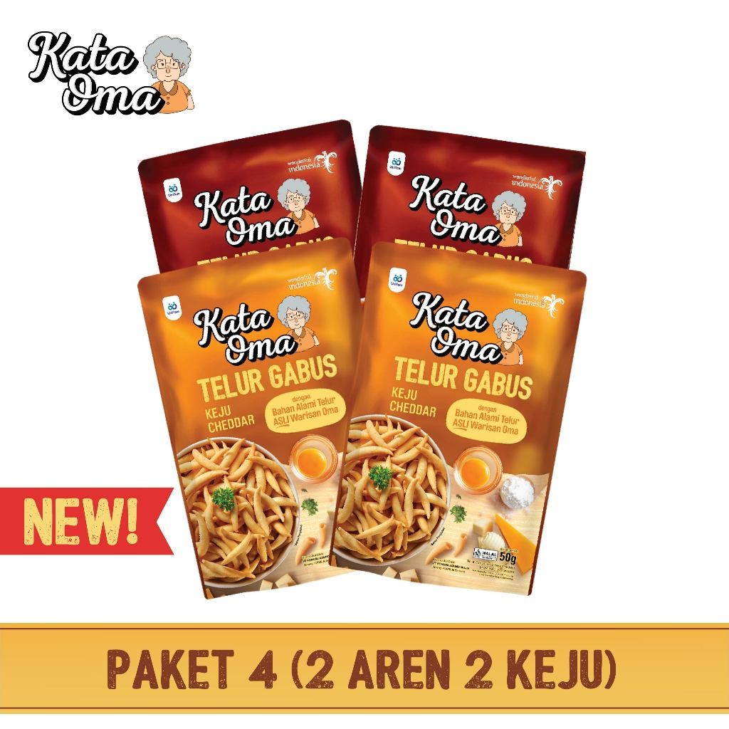 

Paket Isi 4 Kata Oma Telur Gabus 50 Gr