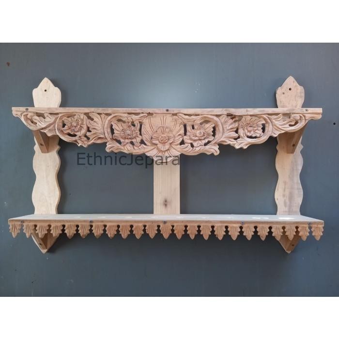 

jagrak Pusaka tempel dinding isi 5 alusan termurah Kayu Jati Termurah Seindonesia EJ32423